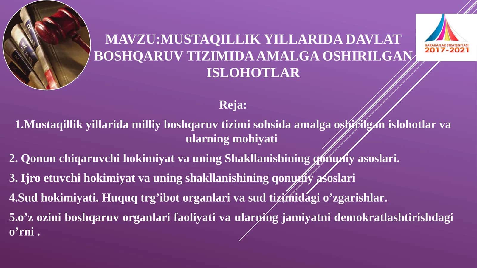 Mustaqillik yillari davlat boshqaruvi tizimi