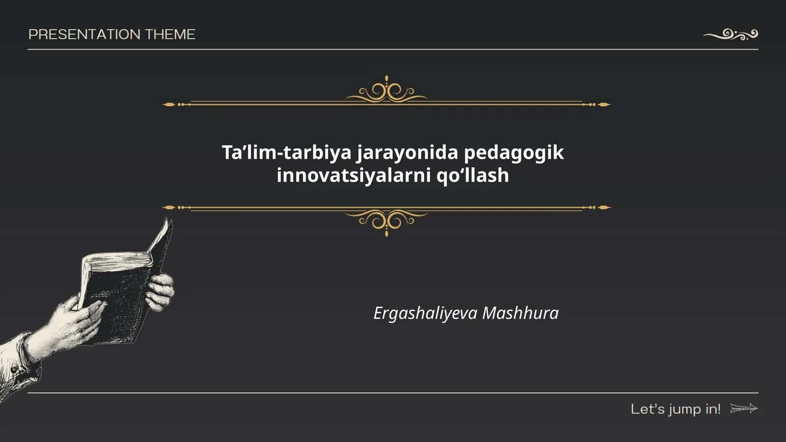 Ta’lim-tarbiya jarayonida pedagogik innovatsiyalarni qo‘llash