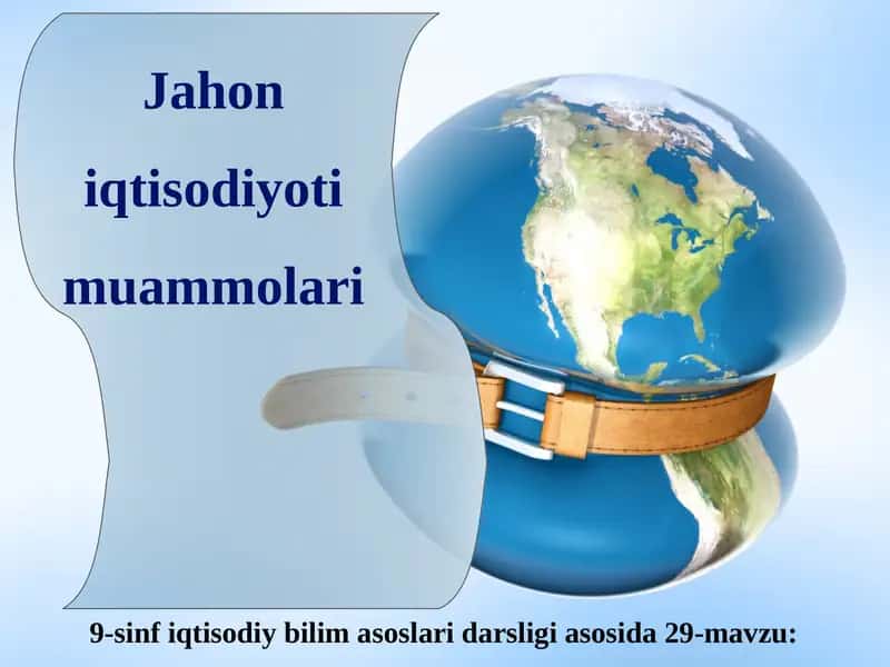 iqtisodiy bilim asoslari darsligi asosida