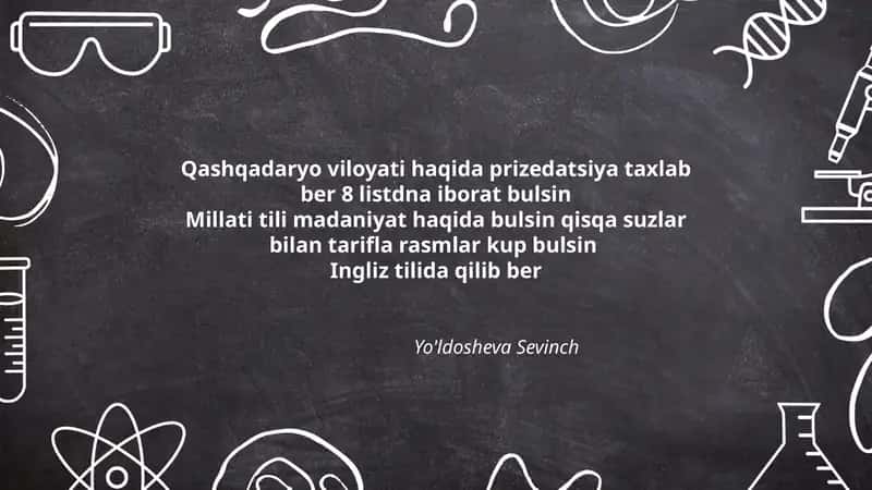 Qashqadaryo viloyati haqida prizedatsiya