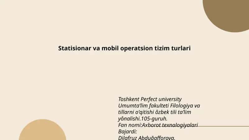 Axborot texnalogiyalari
