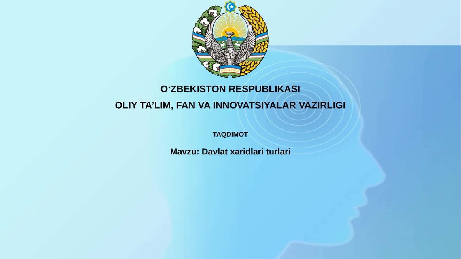 Davlat xaridlari turlari