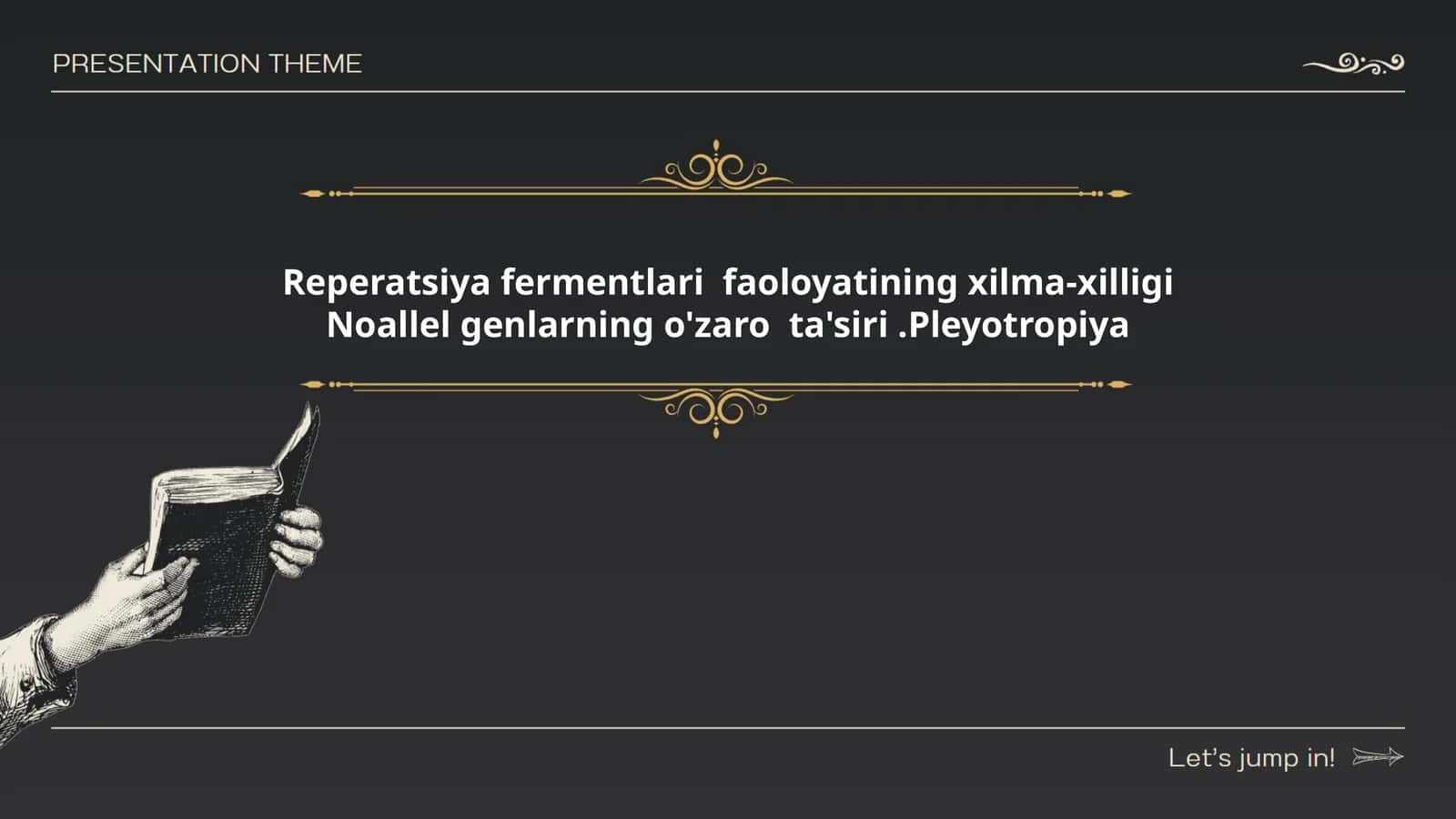 Reperatsiya fermentlari faoloyatining xilma-xilligi Noallel genlarning o'zaro ta'siri