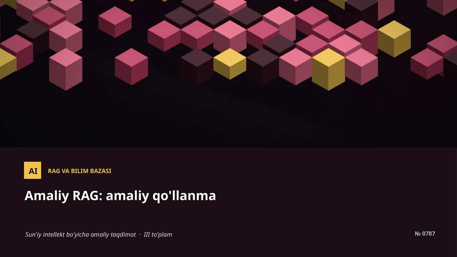Amaliy RAG VA BILIM BAZASI