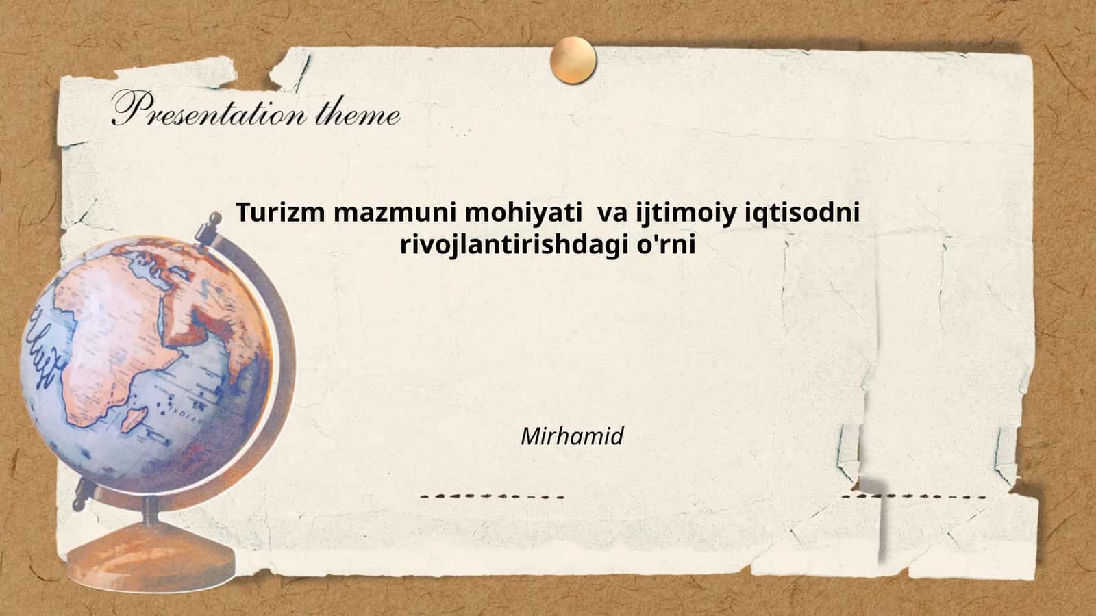 Turizm mazmuni va mohiyati iqtisodiy va madaniy sohalarga ta'sir qiladi