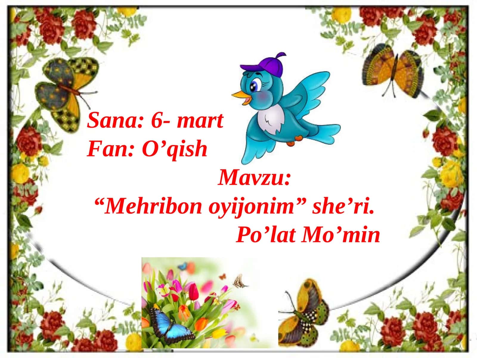 “Mehribonoyijonim” she’ri