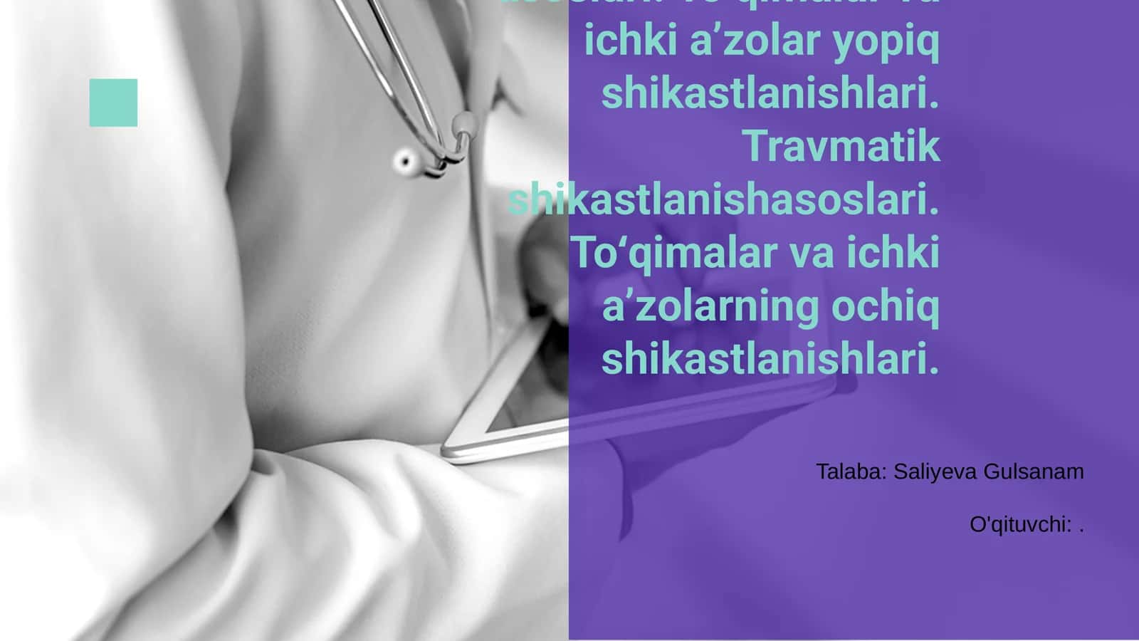 Travmatik shikastlanish asoslari