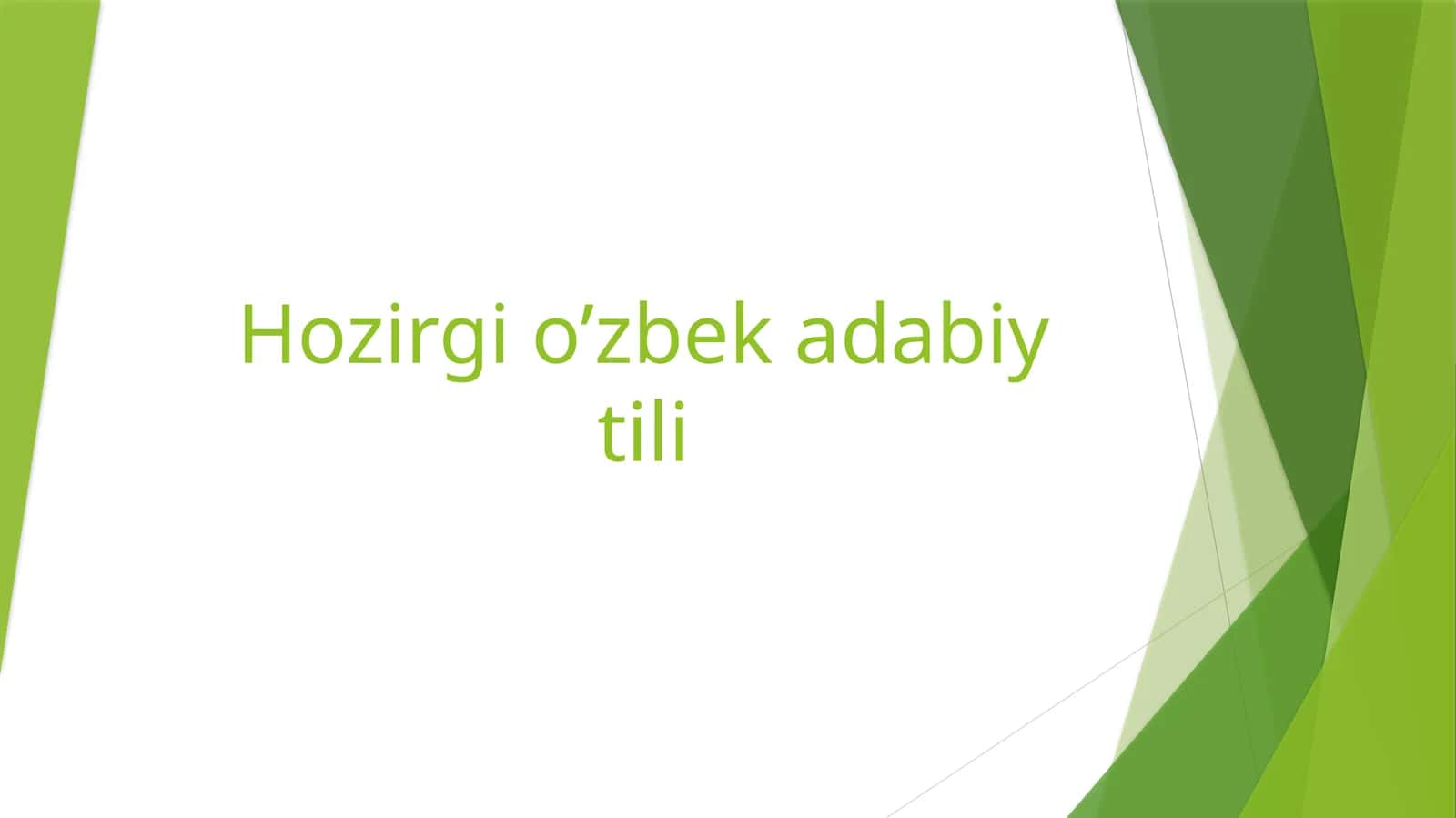 Ot so’z turkumiga oid misollar ustida ishlash