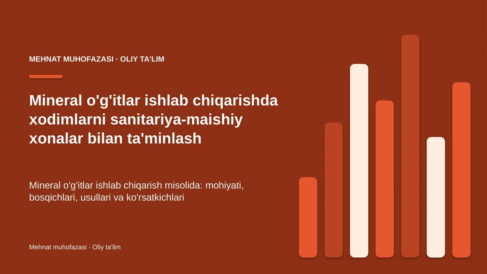mineral o'g'itlar ishlab chiqarishda xodimlarni sanitariya maishiy xonalar bilan ta'minlash 5059