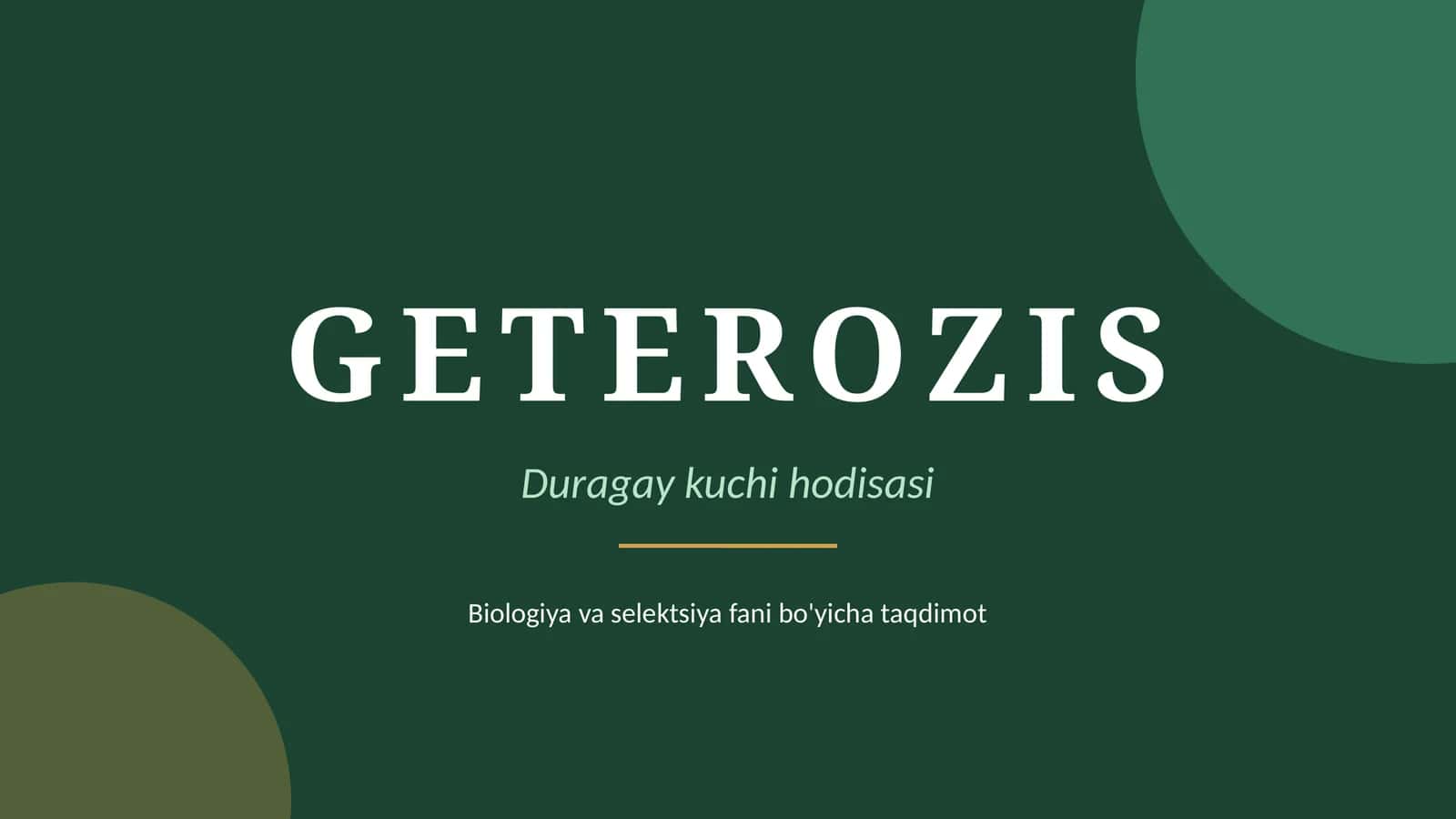 GETEROZIS