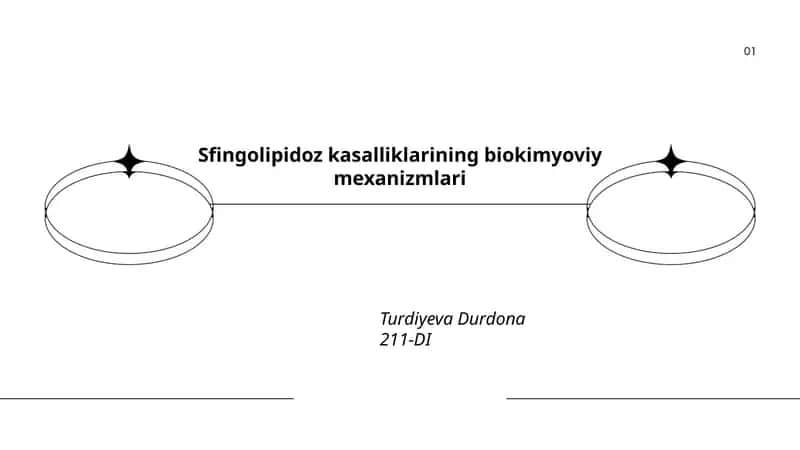 Sfingolipidoz kasalliklarining biokimyoviy mexanizmlari
