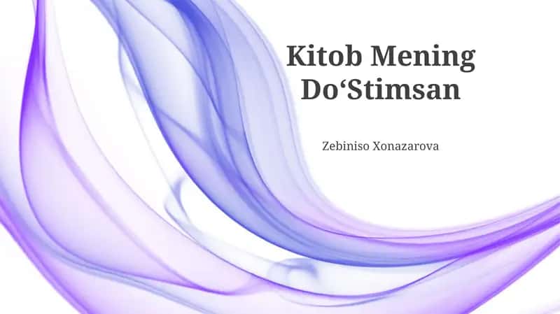 Kitob Mening DoʻStimsan