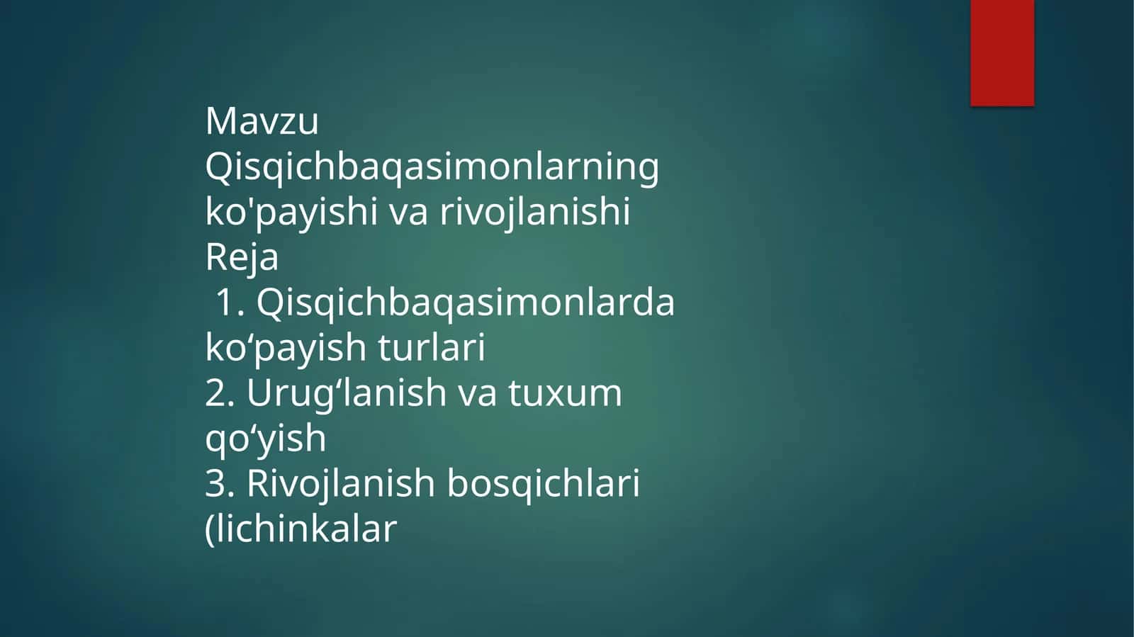 Qisqichbaqasimonlarning ko'payishi va rivojlanishi