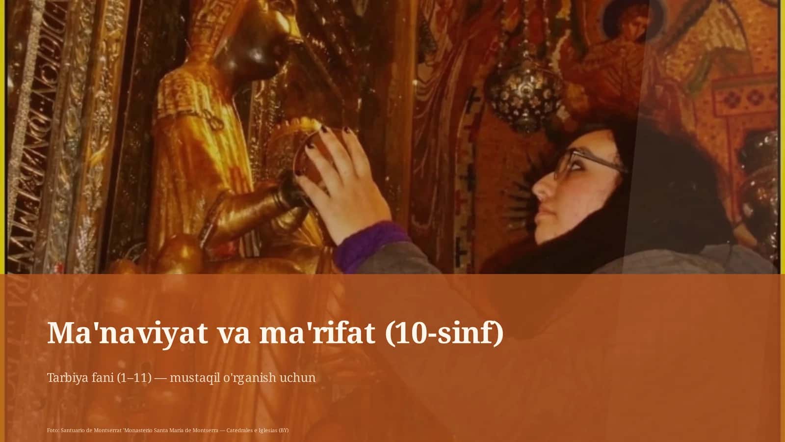 Ma'naviyat va ma'rifat (10-sinf)