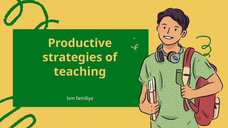 Productive strategies of teaching