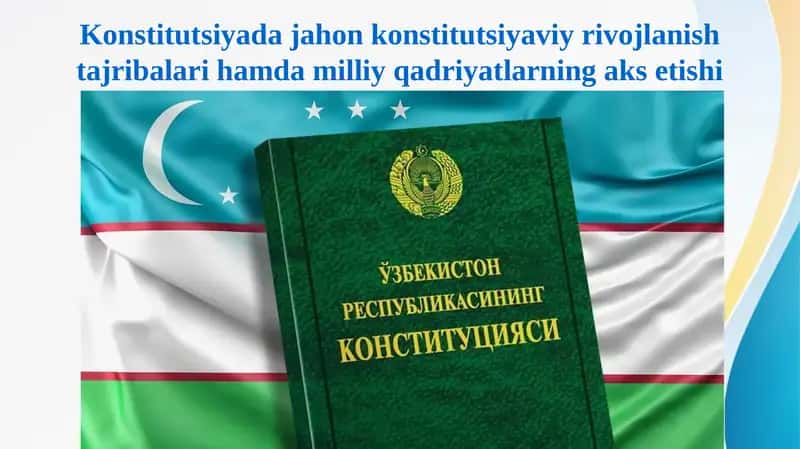 O‘zbekiston Respublikasi Konstitutsiyasi