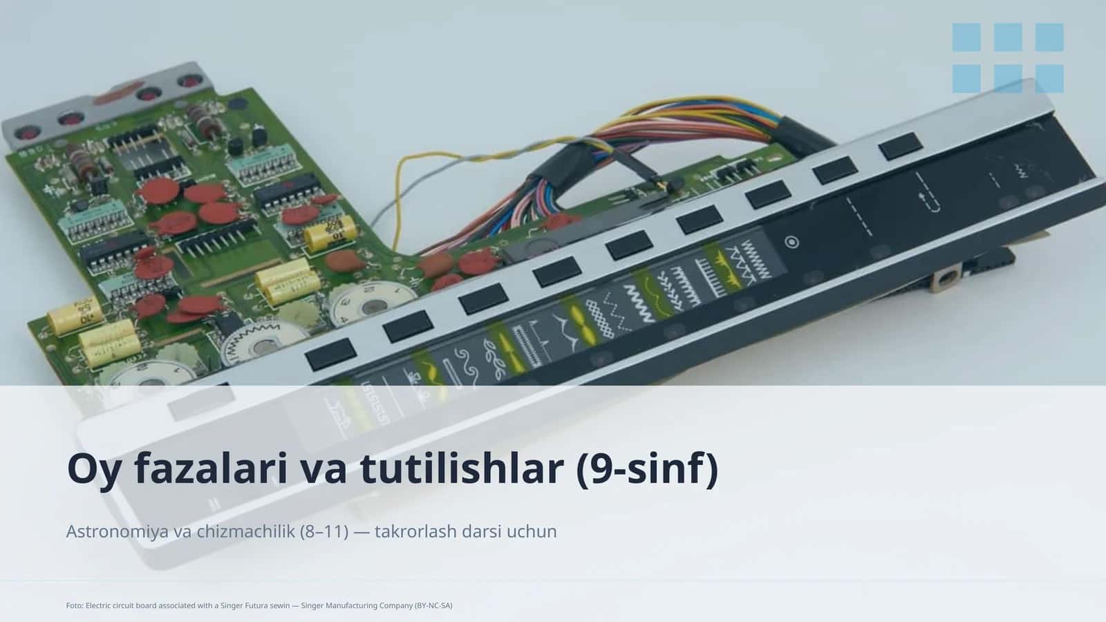 Oy fazalari va tutilishlar (9-sinf)