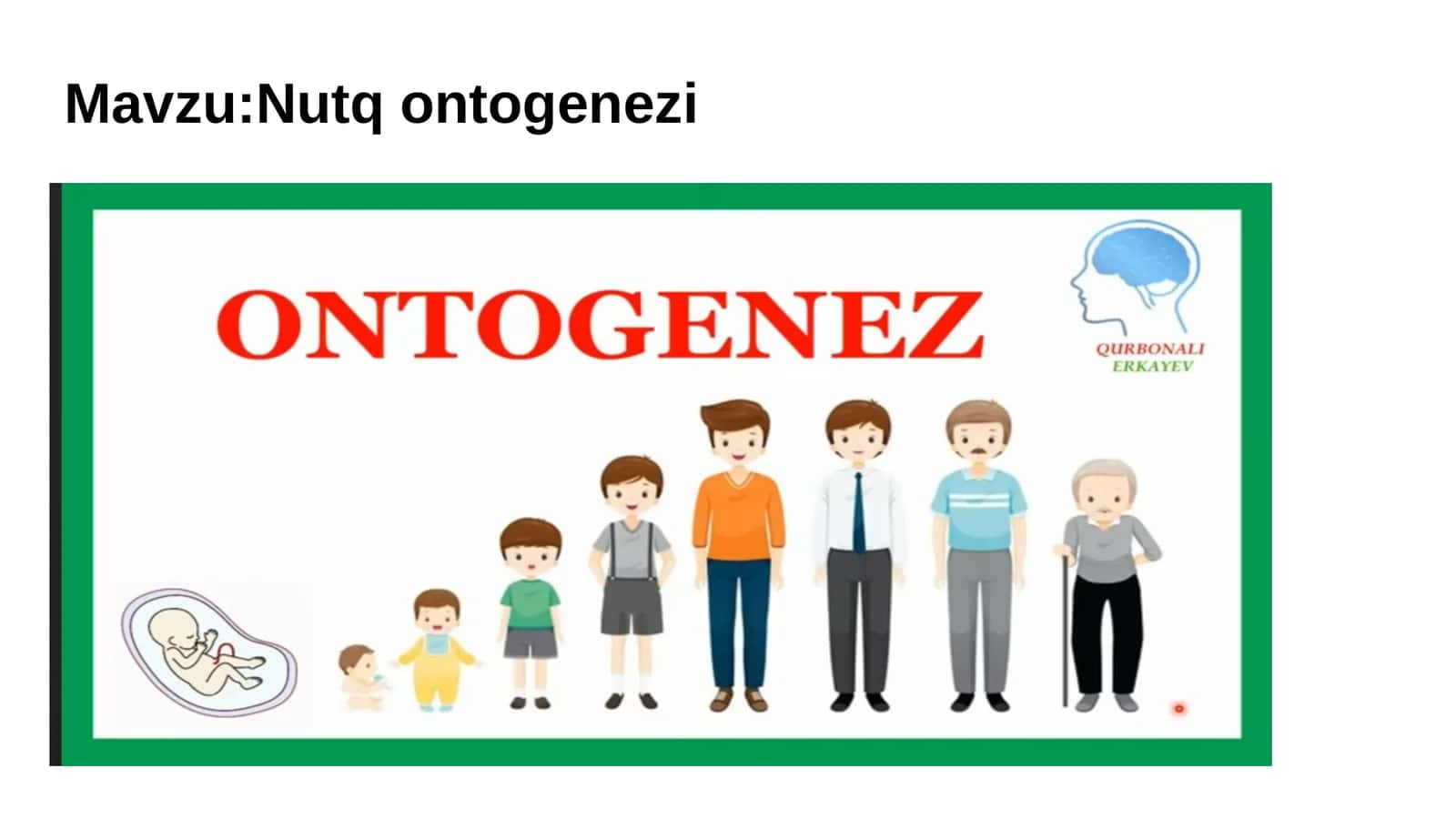 Nutq ontogenezi