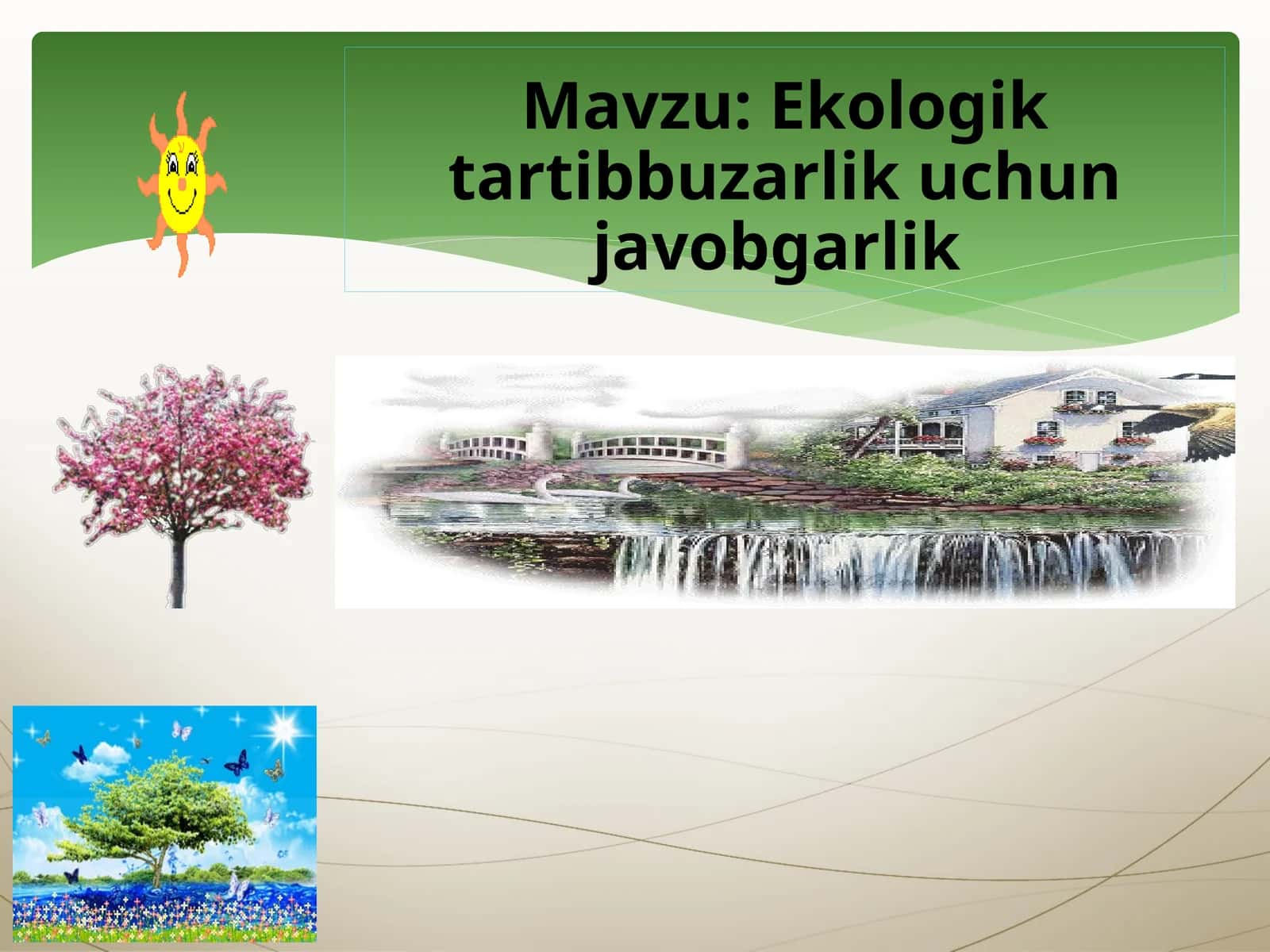 Ekologik tartib buzari lik uchun javobgarlik