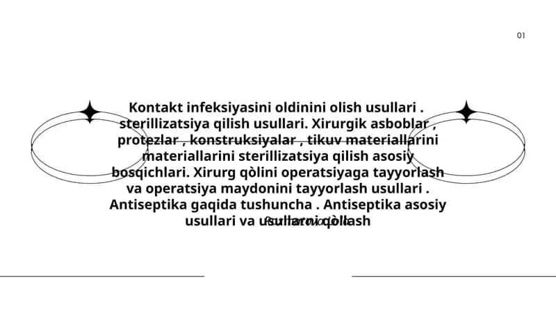 Kontakt infeksiyasini oldinini olish usullari