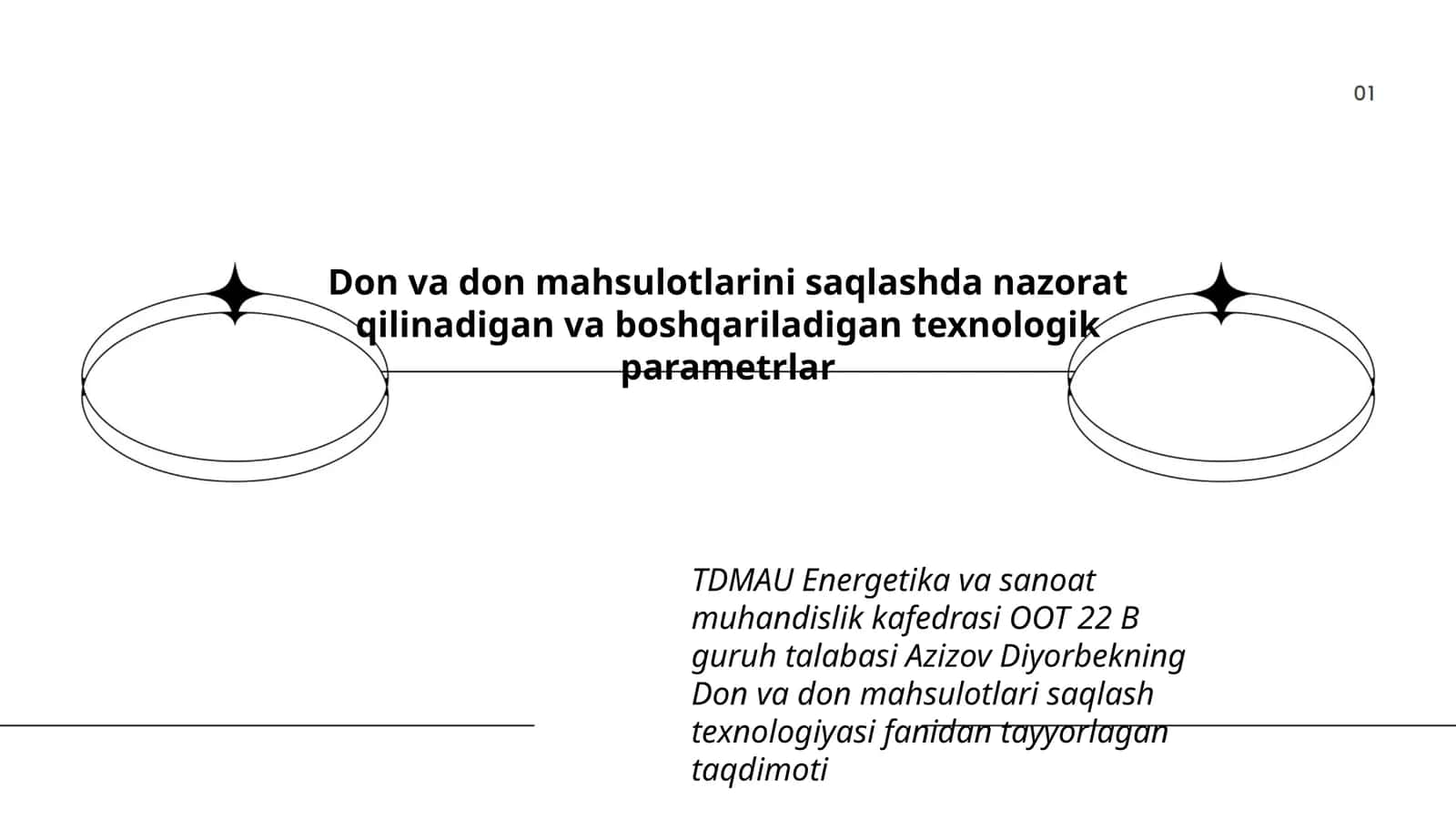 Don va don mahsulotlarini saqlashda nazorat qilinadigan va boshqariladigan texnologik parametrlar