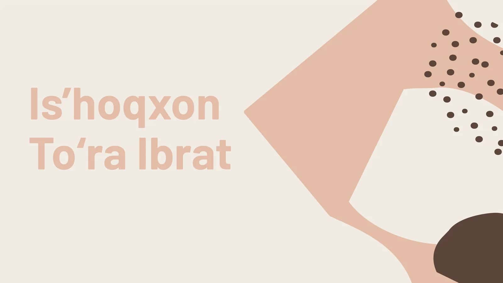 Is’hoqxon To‘ra Ibrat