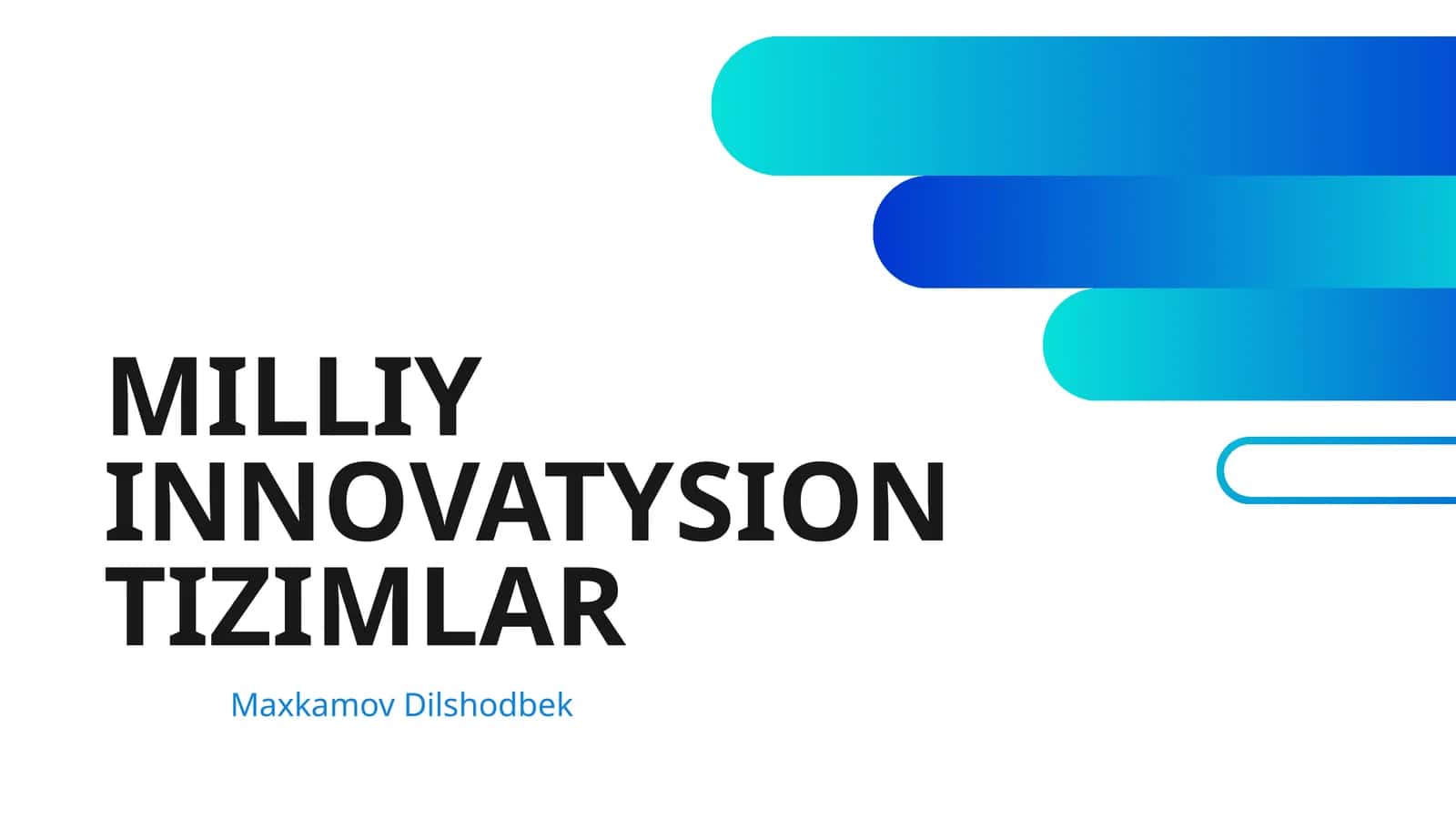 MILLIY INNOVATYSION TIZIMLAR