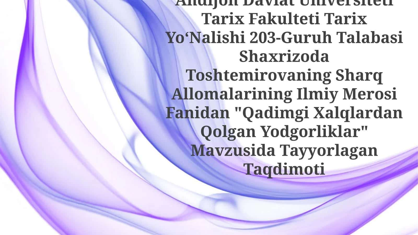Qadimgi Xalqlardan Qolgan Yodgorliklar