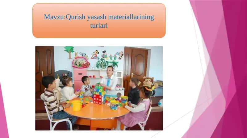 Qurish yasash materiallarining turlari