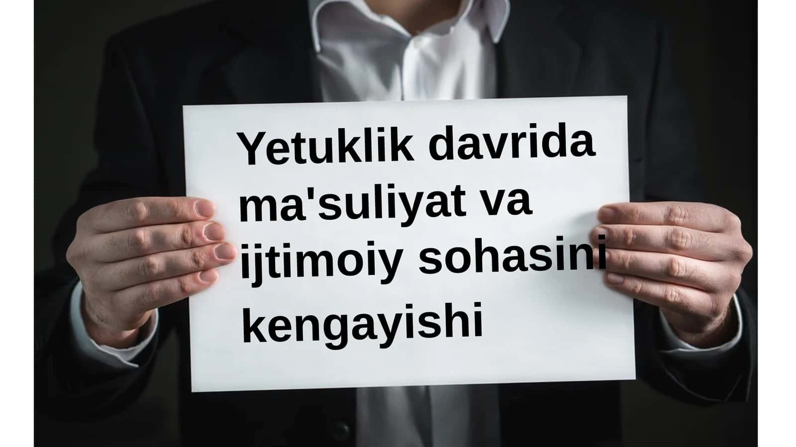 Yetuklik davrining psixologik xususiyatlari