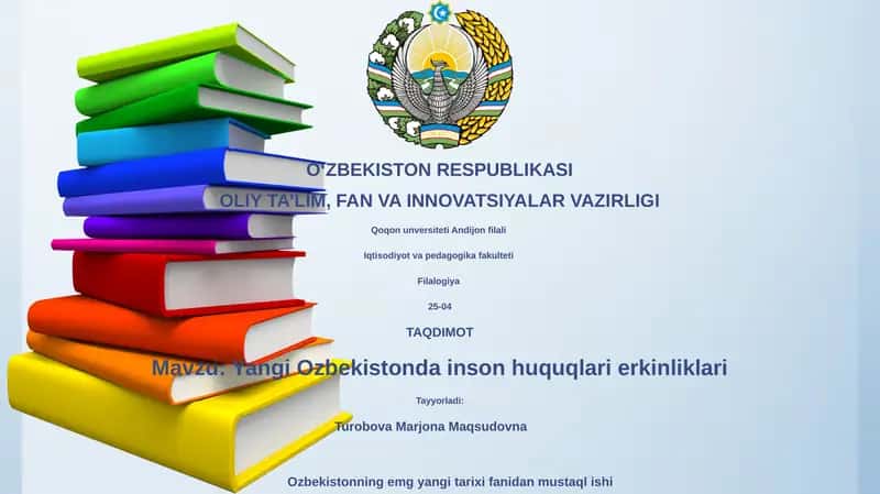 Yangi Ozbekistonda inson huquqlari erkinliklari