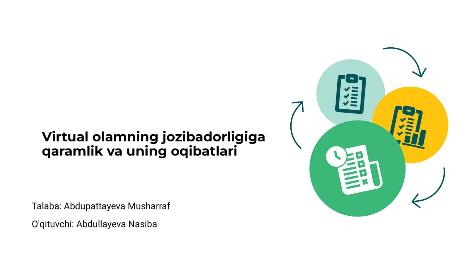 Virtual olamning jozibadorligiga qaramlik va uning oqibatlari