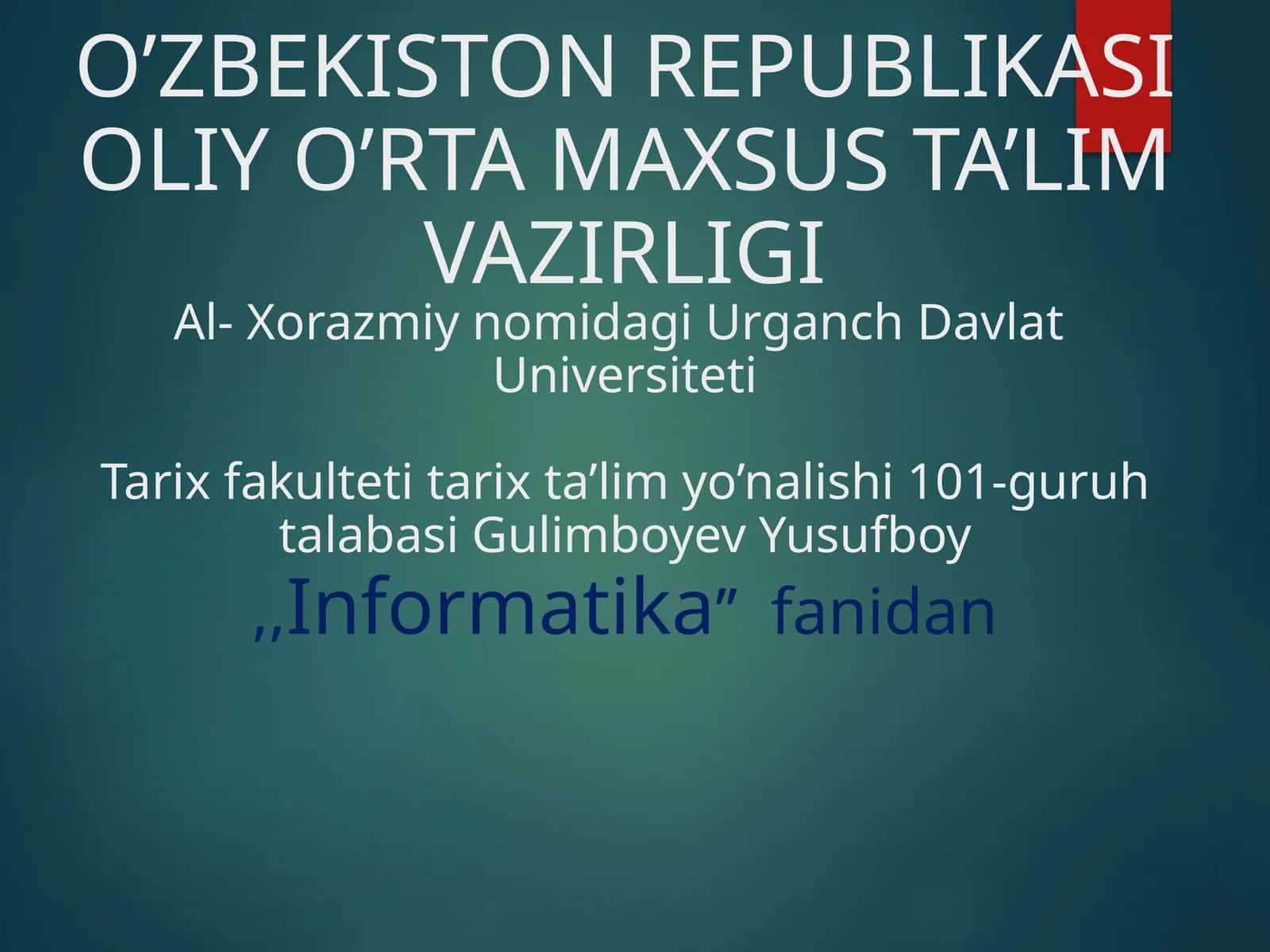 Lokal tarmoqlar va ularning turlari