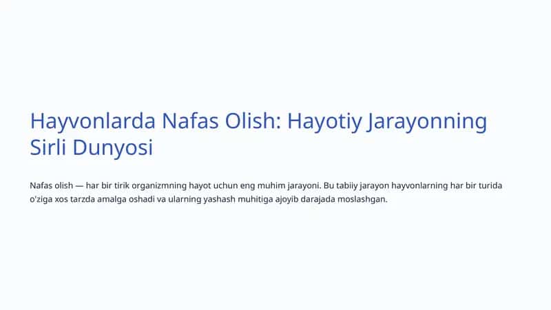 Nafas Olish