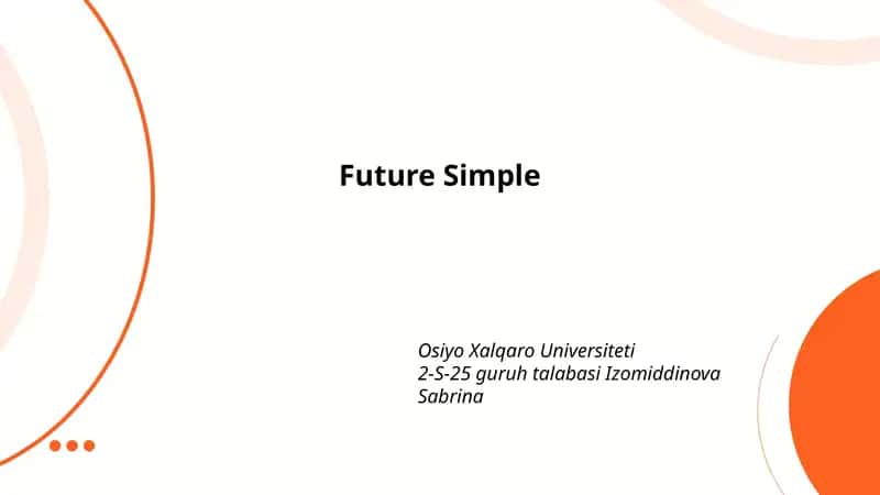 Future Simple