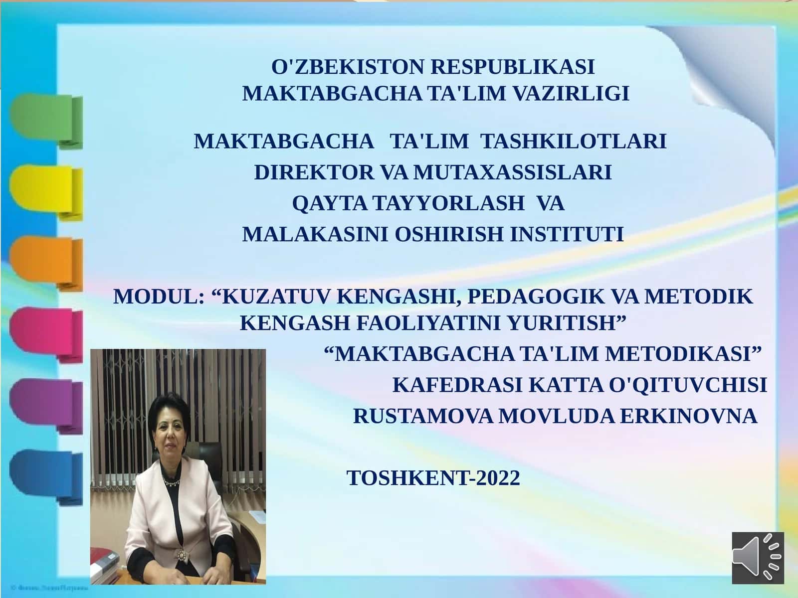 Maktabgacha ta'lim metodikasi