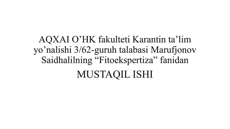 Fumigatsiyada foydalaniladigan idishlar