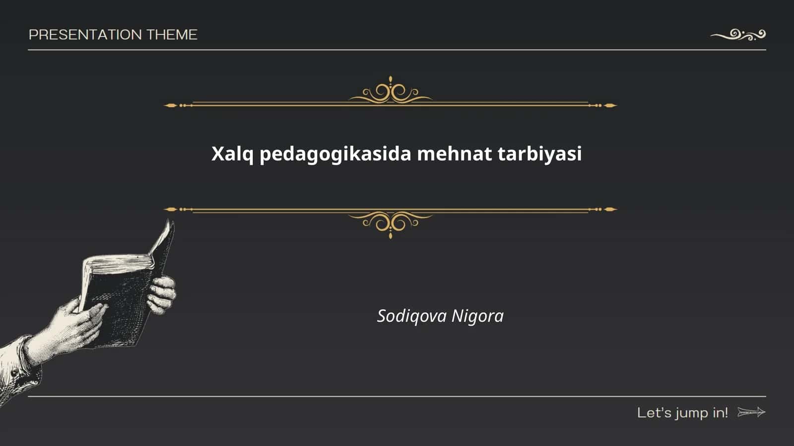 Xalq pedagogikasida mehnat tarbiyasi