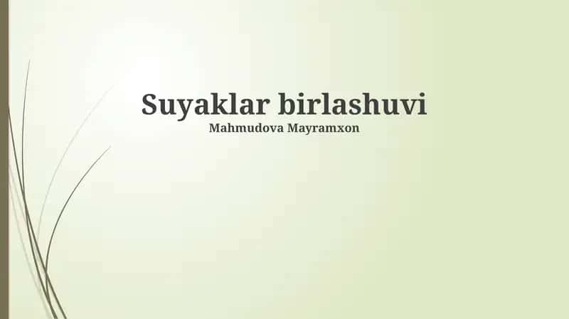 Suyaklar birlashuvi