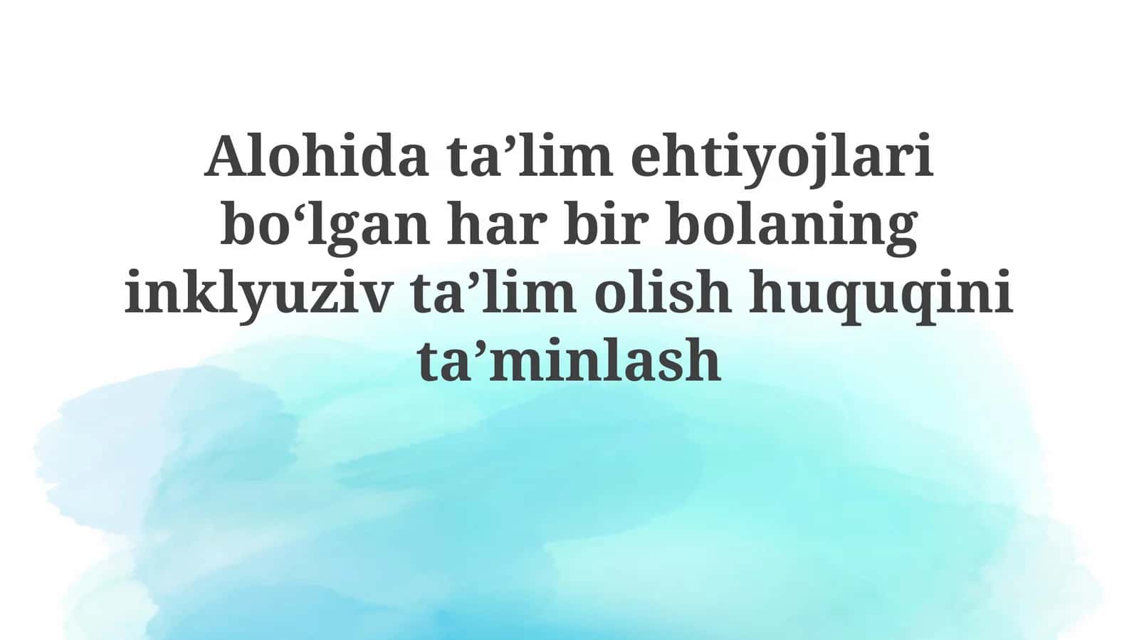 Inklyuziv Ta'lim Olish Strategiyasi