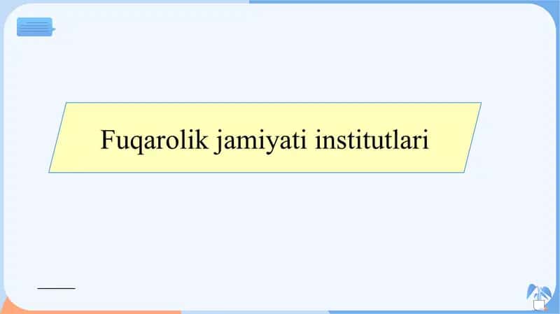 Fuqarolik jamiyati institutlari