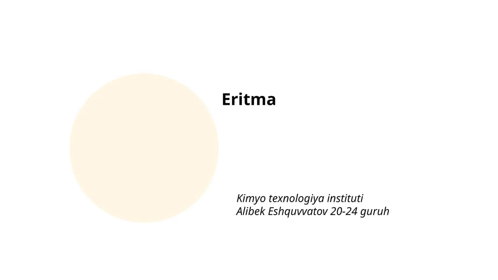 Eritma texnologiyalari