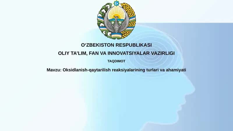 Oksidlanish-qaytarilishreaksiyalar