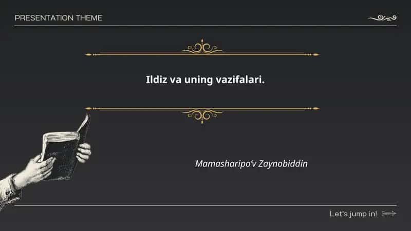 Ildiz va uning vazifalari.