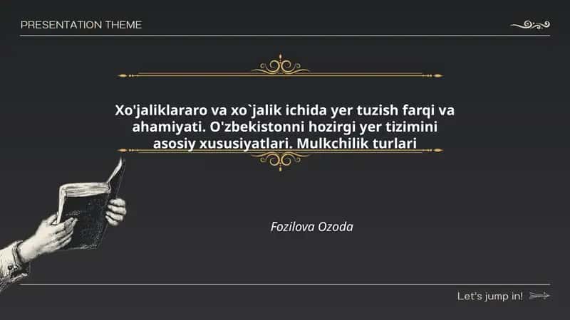 Xo'jaliklararo va xo`jalik ichida yer tuzish farqi va ahamiyati