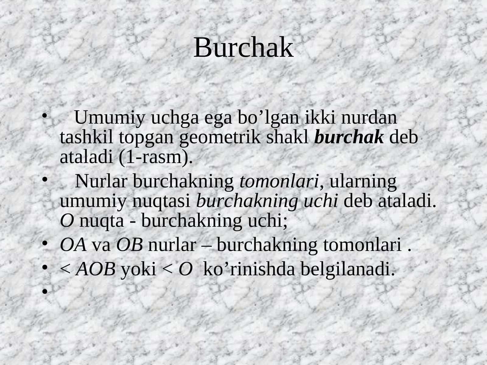 Burchak