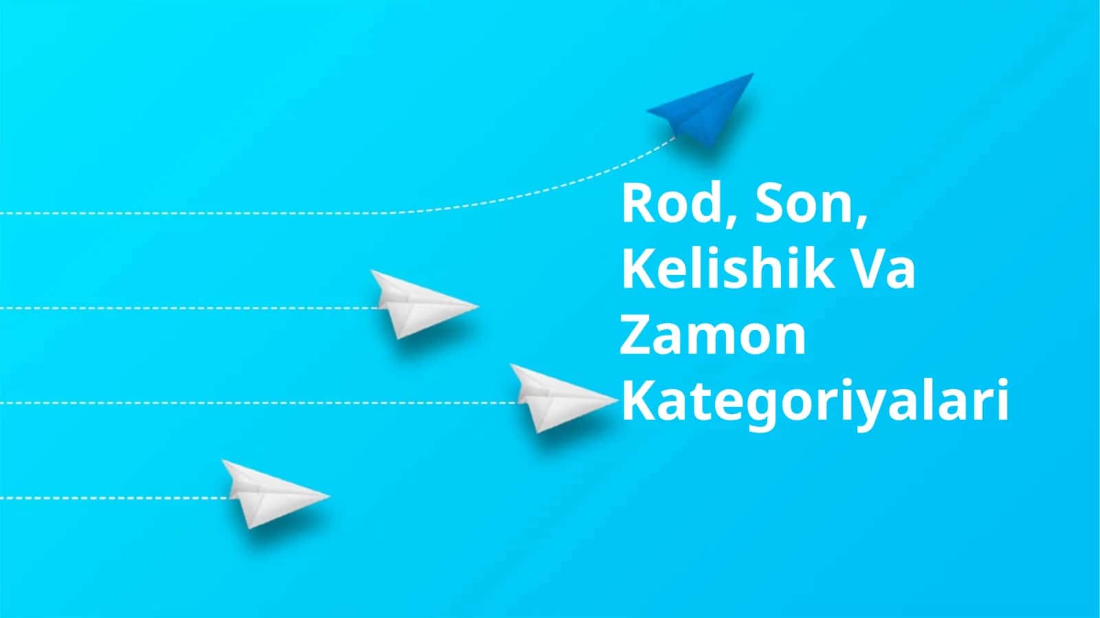 Rod, Son, Kelishik Va Zamon Kategoriyalari