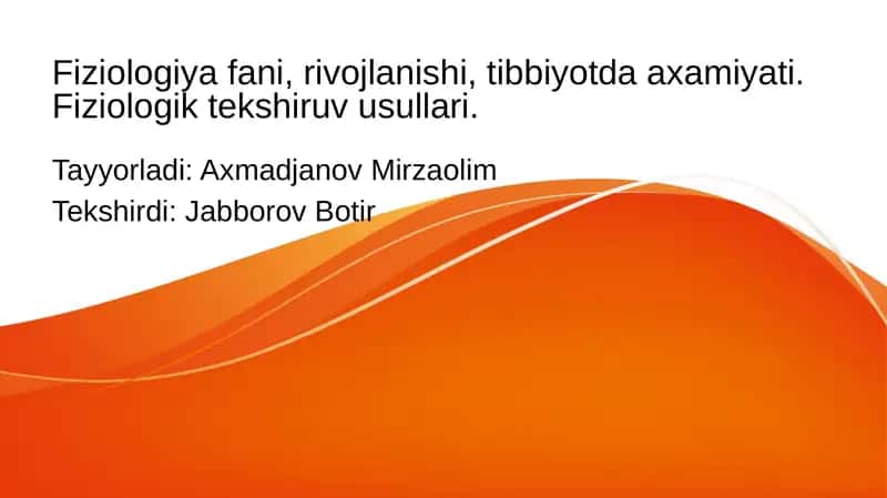 Fiziologiya
