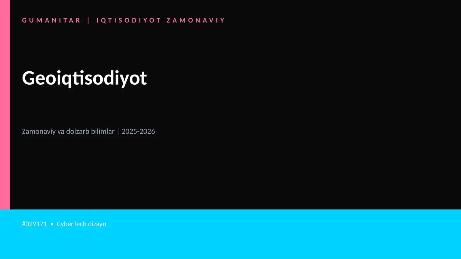 Geoiqtisodiyot