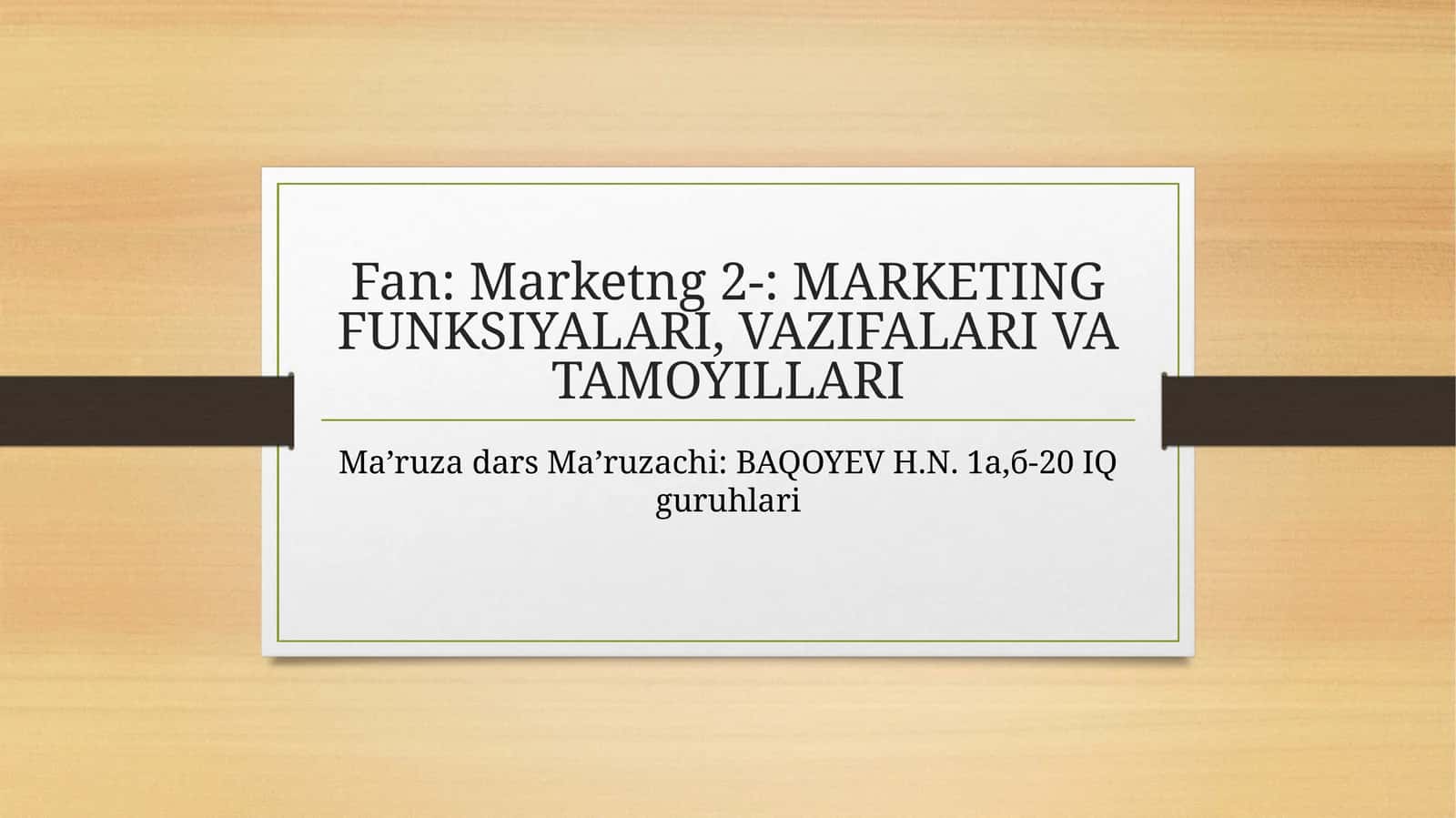 Marketingan introduction
